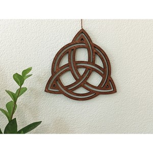 Décoration murale en bois de Sheesham avec nœud celtique - Croix en bois artisanale - Product Image 2