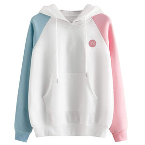Hoodies surdimensionnés pour femmes, 100 % coton, avec poche kangourou, style streetwear - Product Image 1
