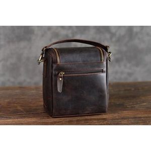Calista piccola borsa per fotocamera in pelle custodia per obiettivo in pelle per attrezzatura digitale e fotocamere - Product Image 5