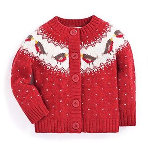 Pull-over décontracté en coton anti-boulochage, écologique et respirant, pour bébés filles, collection automne-hiver, avec broderie unie et col rond, teint en fil - Product Image 1