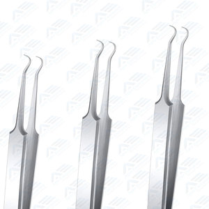 Instrument de traitement des boutons et de l'acné nettoyeur de pores de beauté Instruments de produit de beauté outil d'extraction de points noirs de qualité chirurgicale argent - Product Image 6