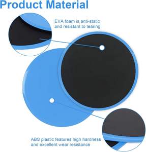 Disques d'exercice et de fitness double face pour entraînement du tronc et des abdominaux, en ABS, antistatiques, pour tapis et sols durs à la maison - Product Image 2