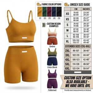 Ensemble de vêtements de sport Cosh Sports Premium côtelés sans couture pour couples |   Fabricant d'ensembles de sport sans couture - Product Image 2