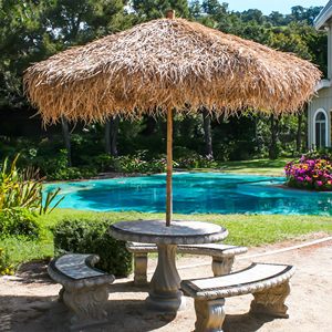 Parasol pliable haut de gamme en chaume 1,8 m pour usage extérieur, décoration de plage et de complexe hôtelier, fabriqué à la main au Vietnam - Product Image 4