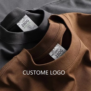 T-shirt personnalisé pour homme en polyester et coton, coupe ample, col rond, respirant, jersey uni, décontracté, pour l'entraînement, avec logo sérigraphié - Product Image 6