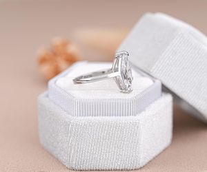 IGI Certified Lab Diamond Ring Toi Et Moi Ring Vintage Engagement Ring 14K Solid Yellow Gold Ring Marquise Pear Two Stone Ring - Product Image 5