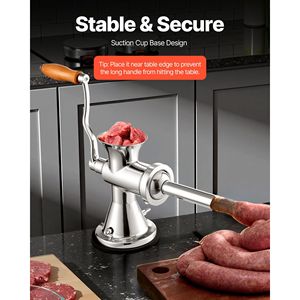 Tritacarne e Insaccatrice Manuale in Acciaio Inox 304 per Uso Domestico - Product Image 2