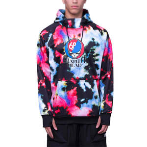 Custom Men Tie Dye Ski Hoodie <b>Waterproof</b> Thermal Snowboard Pullover <b>Winter</b> Sportswear Fleece Lined Sublimation Hooded Sweatshirt - Product Image 1