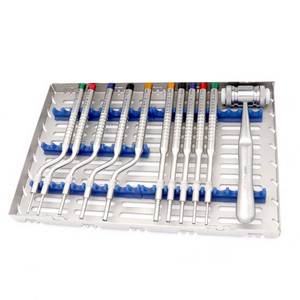 Kit de osteótomos cóncavos, instrumentos quirúrgicos dentales para cirugía oral, implantes y procedimientos óseos, uso hospitalario - Product Image 4