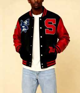 เสื้อแจ็คเก็ตวาร์ซิตี้ผู้ชายแบบลำลองสั่งทำพิเศษ คอตั้ง คุณภาพพรีเมียม มีให้เลือกหลายสี - Product Image 3