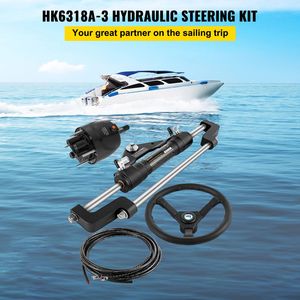 Kit di Sterzo Idraulico per Imbarcazioni da 300HP con Pompa, Cilindro, Volante, Tubo da 18 Piedi e Kit Guarnizioni - Parti e Accessori - Product Image 2