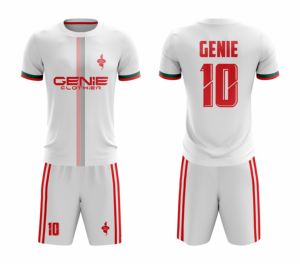 Camisetas de Fútbol Personalizadas para Hombre - Camisetas de Fútbol de Secado Rápido 100% Poliéster con Impresión Sublimada y Posiciones para Logotipo Personalizado - Product Image 1