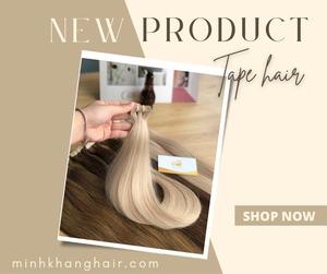 100% Vietnam donateur cuticule alignée dentelle vague Extensions de cheveux donneur unique couleur claire ruban vierge cheveux Invisible teint couleur - Product Image 3