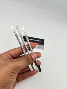 Professional Disposable Nails Dead Skin Remover Manicure <b>Cuticle</b> Nail Pusher Double-Use 2 in 1 Metal Nail <b>Tools</b> - Product Image 2