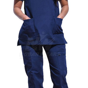 Essential <b>Women</b> Nursing <b>Scrub</b> Clothing <b>Set</b> Lightweight Medical Uniform With Cargo Pocket Pants <b>For</b> Everyday Wear - Product Image 4