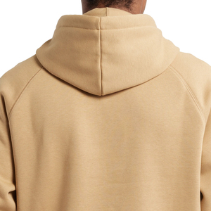 Sweat à capuche unisexe en molleton de coton épais, coupe oversize, beige uni, style streetwear, pour homme, vente en gros personnalisée - Product Image 5