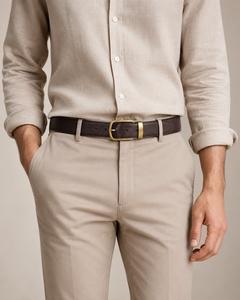 Ceinture décontractée pour homme en cuir PU, boucle à ardillon en alliage, ceinture réglable tendance, largeur 3 cm, longueur 110 cm - Product Image 6