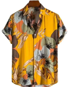Chemises hawaïennes pour hommes avec des imprimés plage vibrants pour un look de villégiature et de vacances - Product Image 2