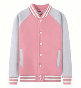 Sudaderas con Cuello Alto para Hombre en Oferta, Chaquetas Varsity de Forro Polar, Chaquetas de Béisbol Bordadas Personalizadas con Logotipo - Product Image 3