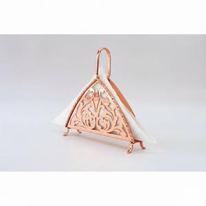 Porta Servilletas Moderno de Metal Dorado con Forma de Luna Creciente y Estrella, Decoración Creativa Islámica Musulmana para Mesa de Comedor, Eid, Ramadán - Product Image 4