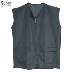 Gilet en laine pour hommes respirant personnalisé décoration vintage barbier supermarché gilet de travail Logo pour coiffeurs vêtements d'extérieur - Product Image 6
