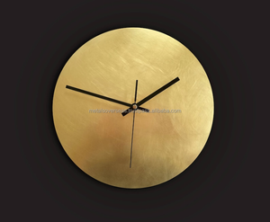 Reloj de Pared Antiguo Hecho a Mano de Latón, Minimalista, de Metal Cepillado, Movimiento Silencioso, Grabado Personalizado, Regalo de Alta Calidad para el Hogar - Product Image 1