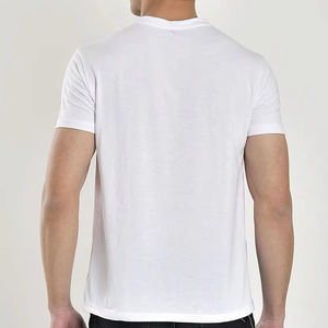 T-shirts pour hommes 100% coton, personnalisés, décontractés, mode été, couleur unie, en vente en ligne à prix réduit - Product Image 4