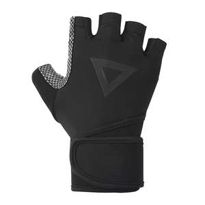 Gants de cyclisme personnalisés pour hommes, demi-doigts, respirants, pour la musculation, antichoc, avec coussinets en microfibre, à enfiler - Product Image 4
