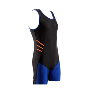 Maillot de lutte ajusté pour homme, personnalisé avec logo sublimé, séchage rapide, respirant, en polyester imprimé, sans manches, vêtement de sport - Product Image 3