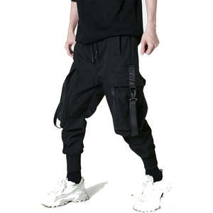 Pantalon cargo tactique pour homme, style techwear, multipoches, streetwear, joggers, pantalon harem urbain hip hop, noir, cyberpunk, pantalon d'extérieur - Product Image 3