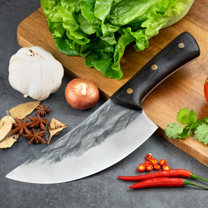 Cuchillo de Cocina LEGACY BLADES, Forjado a Mano en Acero al Carbono, con Mango de Madera y Hoja Afilada como una Navaja, para Uso en la Cocina - Product Image 2