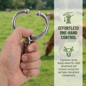 Nose Pliers Cow Nose <b>Clip</b> Traction Tool Cattle Ring Animals Supplies Cattle Nose Plier Stainless Steel Automatic Cow <b>Spring</b> - Product Image 1
