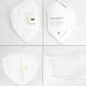 Mascarilla desechable 3M 9502V+ con diseño de plegado vertical plano y válvula para una protección cómoda y confiable contra partículas no a base de aceite - Product Image 2