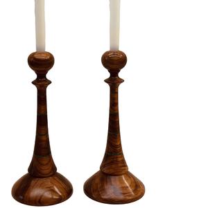 Wooden <b>Tapered</b> Metal High Quality Home Decor Best Selling Premium Polished Brown <b>Candle</b> <b>Holder</b> - Product Image 1
