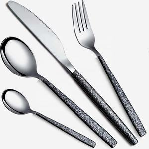 Wholesale Rose Gold Matte Polished With Thick Rectangular Handle Handmade Best Selling Stainless Steel <b>Knife</b> <b>Fork</b> Spoon - Product Image 5