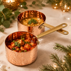 Tasses à mesurer en cuivre martelé avec poignée en acier inoxydable, outils de mesure pour cuisine et restaurant - Product Image 5