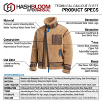 Blouson aviateur B-6 pour homme, personnalisable OEM/ODM, en cuir véritable, doublure en fausse fourrure, réversible