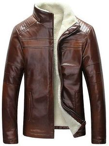 Champ King <b>Men's</b> Genuine Leather <b>Jacket</b> With Fur - Product Image 5