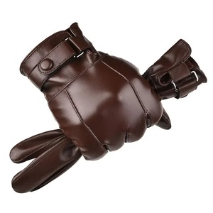 Guantes de Cuero para Pantalla Táctil, Largos hasta la Muñeca, Sin Forro, Estilo Sencillo, para Uso Diario en Invierno y Verano, para Deportes - Product Image 2