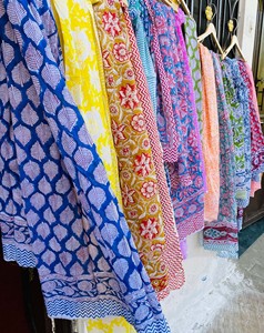 Pareo de Playa de Algodón con Estampado Artesanal Indio, Ecológico, Transpirable, Reversible, de Secado Rápido, Tela Suave de Voile, para Verano - Product Image 6