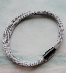 Unisex Handmade Magnetic Closure Double Row Milan Nylon <b>Rope</b> <b>Bracelet</b> 15 inches - Product Image 2