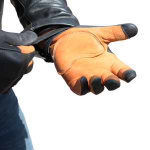 Gants de moto unisexes en cuir imperméables à écran tactile avec coque en fibre de carbone, respirants, style course urbaine, vente en gros - Product Image 5