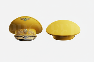 Classic Formal Dress Cap with Embroidered Gold Detail Premium Adjustable Uniform Style Headwear for Ceremonial Use Visor Caps - Product Image 3