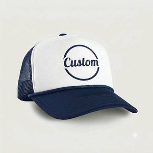 Casquette Trucker 5 Panneaux Personnalisée avec Logo Imprimé OEM et Visière Courbée de Qualité pour Fêtes, Sports et Été - Product Image 1