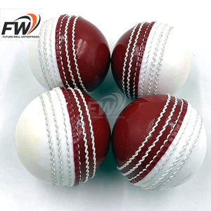 Balle de cricket en cuir la plus vendue avec coutures renforcées pour l'entraînement en intérieur et en extérieur, l'enseignement et le cricket scolaire - Product Image 4