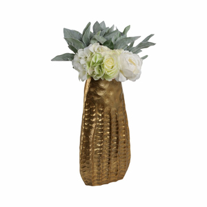 Florero Metálico con Forma Personalizada, Tono Dorado, Maceta para Suculentas, Florero Metálico Decorativo para Sala de Estar - Product Image 3