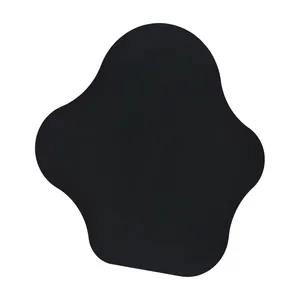 Modern Irregular Metal <b>Coffee</b> <b>Table</b> 42.5 Inch Height <b>Black</b> Finish Indoor Living Room Furniture Durable Design - Product Image 2