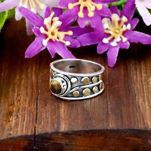 Handmade <b>Tiger</b> <b>Eye</b> 925 Sterling Silver <b>Ring</b> Boho Statement Jewelry for Her For Birthday Anniversary Valentines Day Gifts - Product Image 4