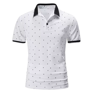 Camiseta Polo de Manga Corta para Hombre, Corte Ajustado, Fabricación Directa de Fábrica, OEM ODM, Venta al Por Mayor, Camiseta Polo Casual de Algodón, Fabricación Personalizada - Product Image 2