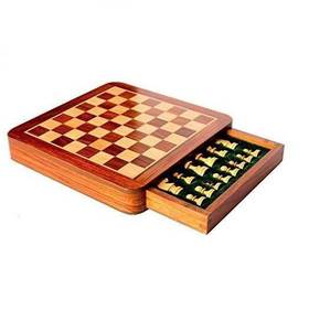 Tablero de Ajedrez de Madera Pulida Ecológico - Juego Funcional y Hermoso Centro de Mesa para Salas de Estar/Comedor - Product Image 2